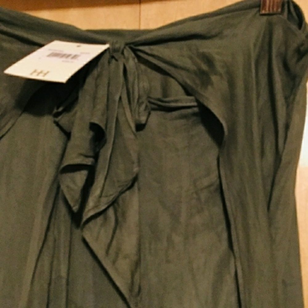 Haute Hippie Buck Tie- Front Wide-Leg Pants - Picture 7 of 10